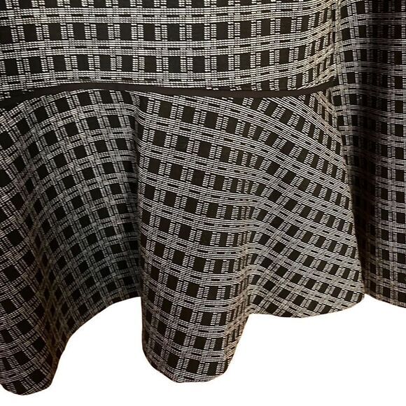 Ann Taylor womens top M black print long sleeve pullover hidden zip office - Picture 6 of 9